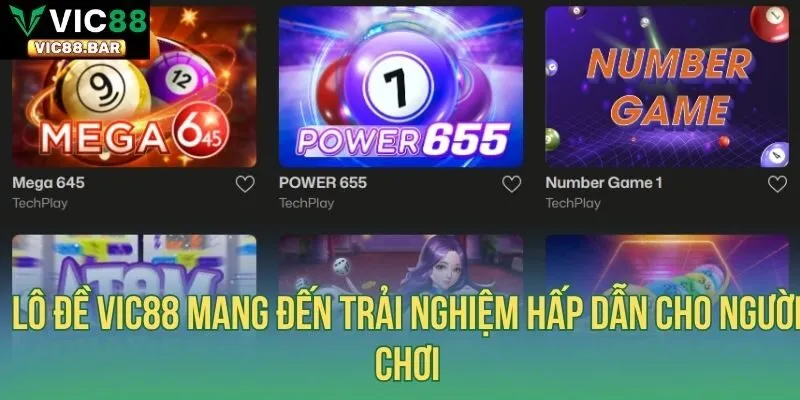 Lô đề Vic88 mang đến trải nghiệm hấp dẫn cho người chơi