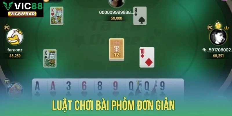 Luật chơi bài Phỏm đơn giản