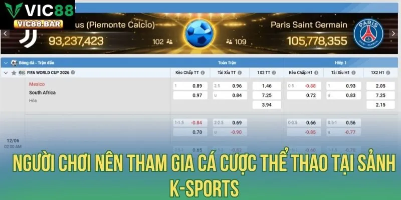 Người chơi nên tham gia cá cược thể thao tại sảnh K-Sports