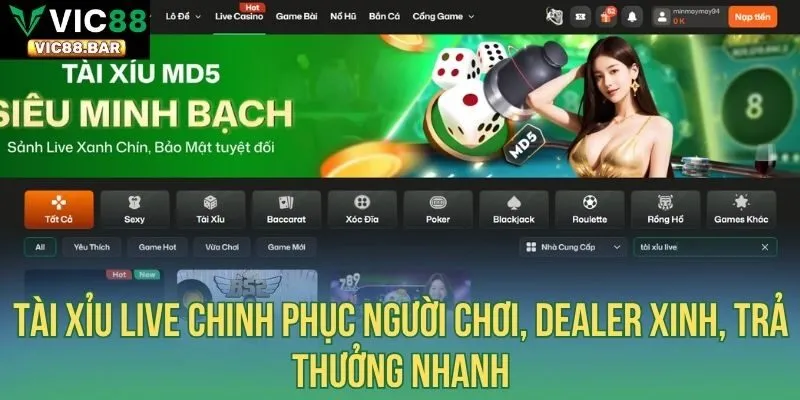 Tài Xỉu live